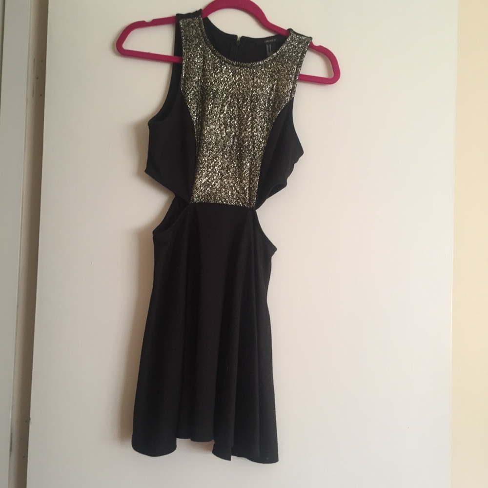 Dress with cutouts